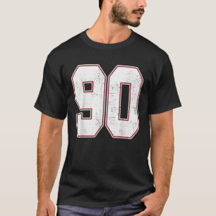 Camiseta 90 número de contorno 90 equipo deportivo de varia