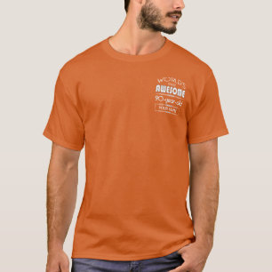 Camiseta 90.o Naranja fabuloso de la llama de los mundos
