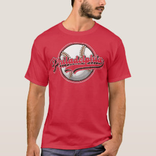 Camiseta 90 Philly Cityscape Baseball Philadelphia Skyline