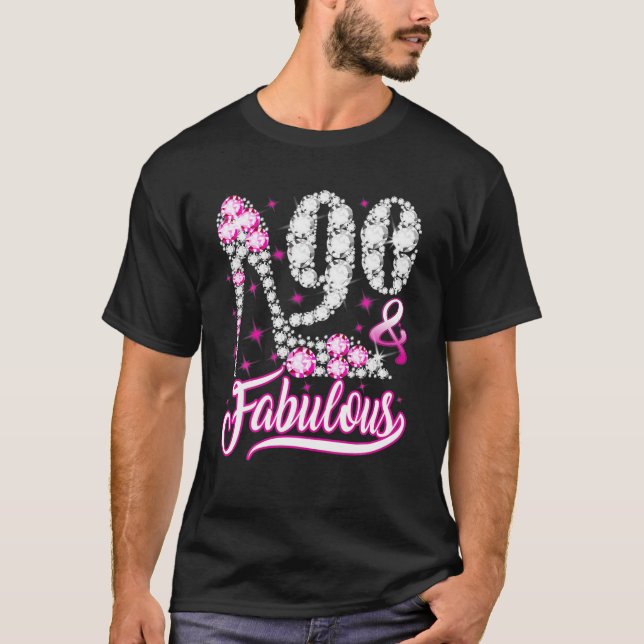 Camiseta 90 Y Fabuloso 90º B-Day Beau De Zapatos De Diamant (Anverso)