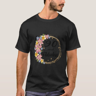 Camiseta 90 Y Fabuloso Regalo De Cumpleaños De 90 Años Para