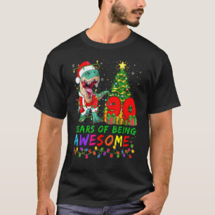 Camiseta 90 Years Of Being Awesome Dinosaur 90th Birthday C