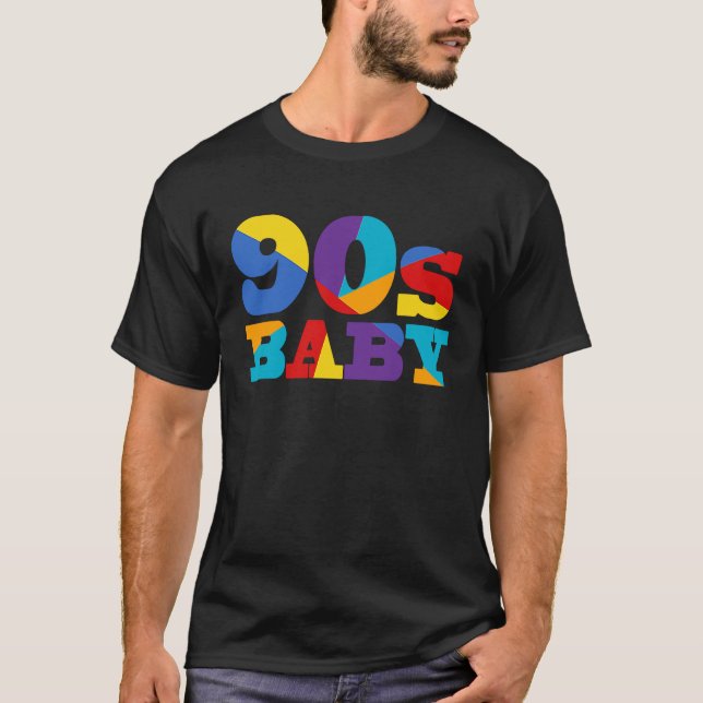 Camiseta 90s Baby  Born in The 90s Retro (Anverso)