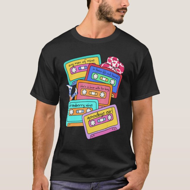 Camiseta 90s Country Cassette Tapes Retro Western Country C (Anverso)