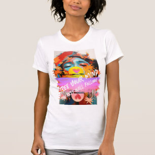 CAMISETA 90'S HIP HOP R&B LIBRE TU MENTE ABSTRACTO GRÁFICO