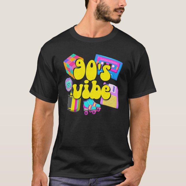 Camiseta 90s   I love the 90s   Women Men Nostalgic 90s Vib (Anverso)