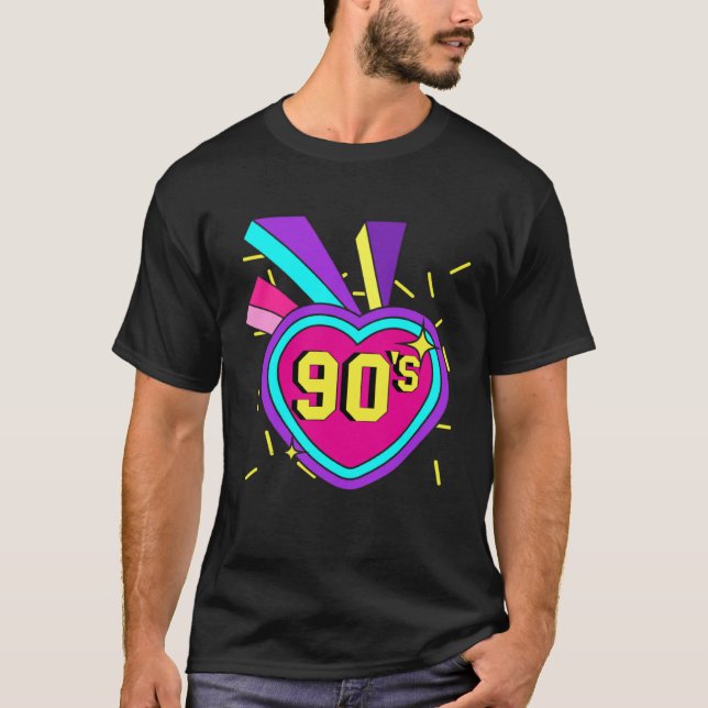 Camiseta 90s Outfit Retro Party 90s Costume Theme Party (Anverso)
