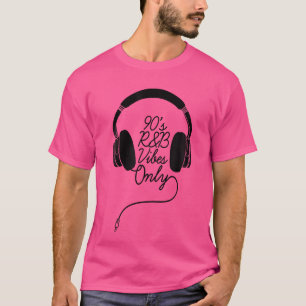 Camiseta 90S Rb Vibes Sólo Auriculares Dj Rnb