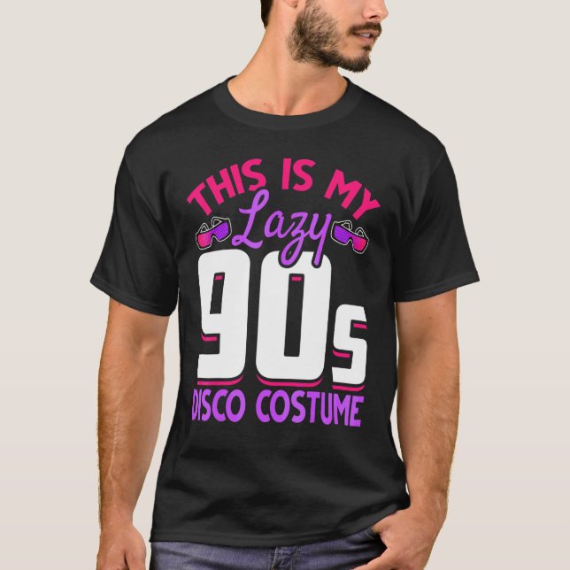 Camiseta 90s Retro Costume Party 1990s Disco Music  Ninetie (Anverso)