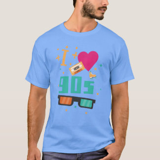 Camiseta 90s retro party design 90s love vintage men women 