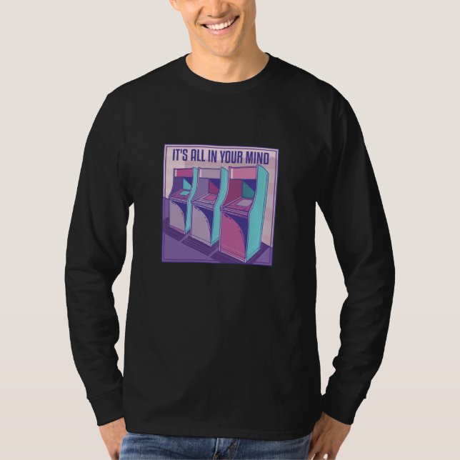 Camiseta 90s Retro Player Vaporwave 80s Arcade Machine Vint (Anverso)