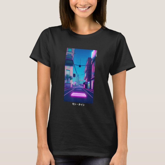 Camiseta 90's Retro Synthwave Japanese Vaporwave Otaku Aest (Anverso)
