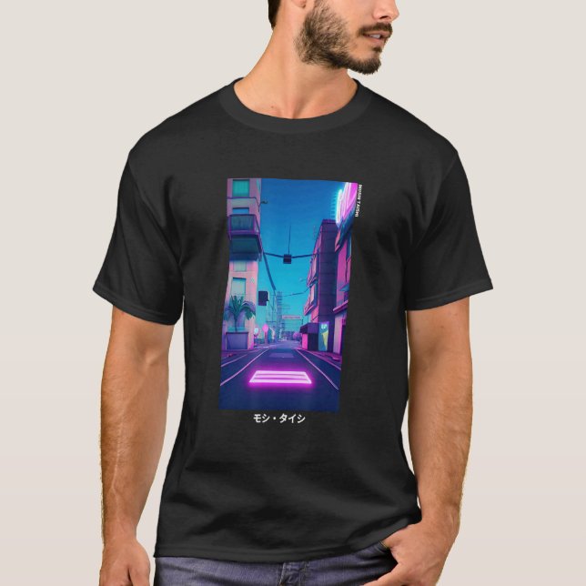 Camiseta 90's Retro Synthwave Japanese Vaporwave Otaku Aest (Anverso)