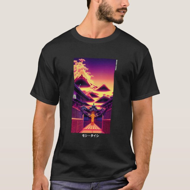 Camiseta 90's Retro Synthwave Japanese Vaporwave Otaku Aest (Anverso)