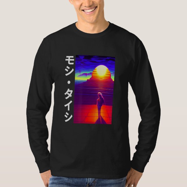 Camiseta 90's Retro Synthwave Japanese Vaporwave Otaku Aest (Anverso)