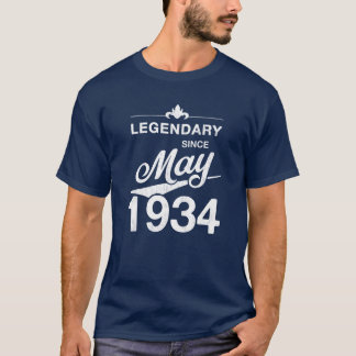 Camiseta 90th Birthday 90 Year Old Born in May 1934 Gift fu