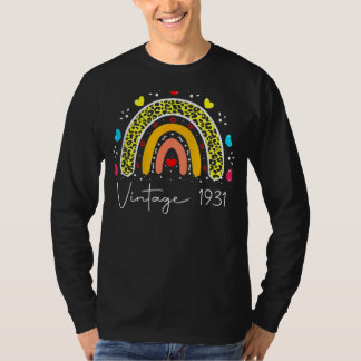 Camiseta 91ª cosecha de cumpleaños 1931 cumpleaños arcoiris