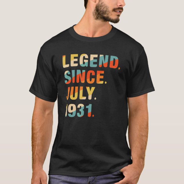 Camiseta 91ª leyenda de 91 años desde julio de 1931 (Anverso)