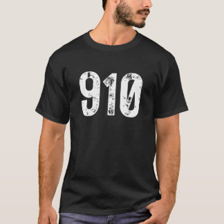 Camiseta 910 Código de área Teléfono móvil Fayetteville NC