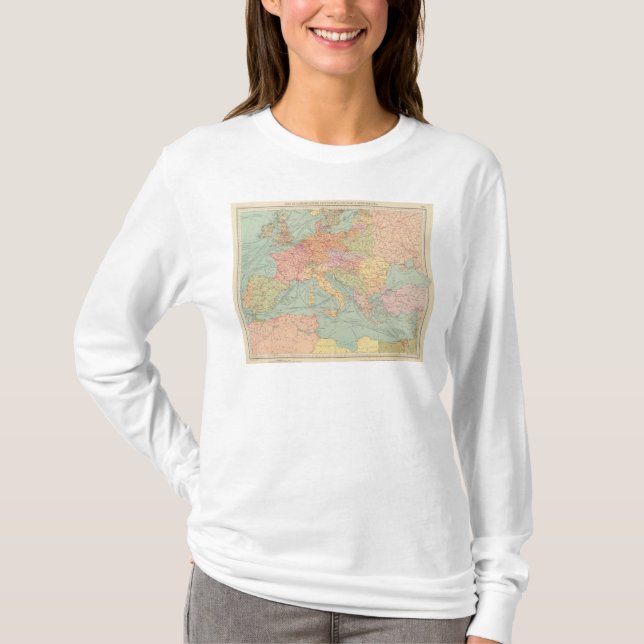 Camiseta 910 líneas de comunicación, Europa Central (Anverso)
