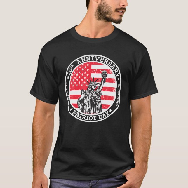 Camiseta 911. 20 Aniversario Nunca Olvidó El Día Del Patrio (Anverso)