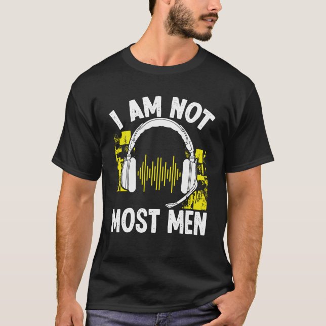Camiseta 911 Dispatch Operator I am not most Men Thin Gold  (Anverso)