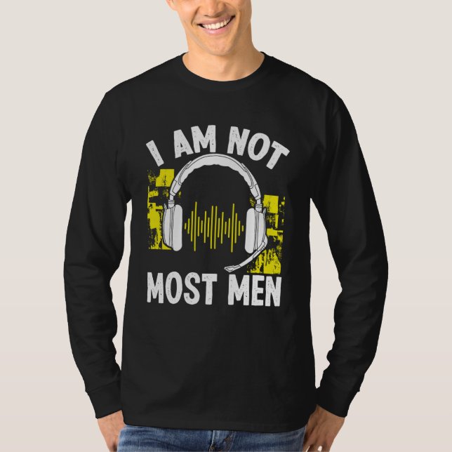 Camiseta 911 Dispatch Operator I am not most Men Thin Gold  (Anverso)