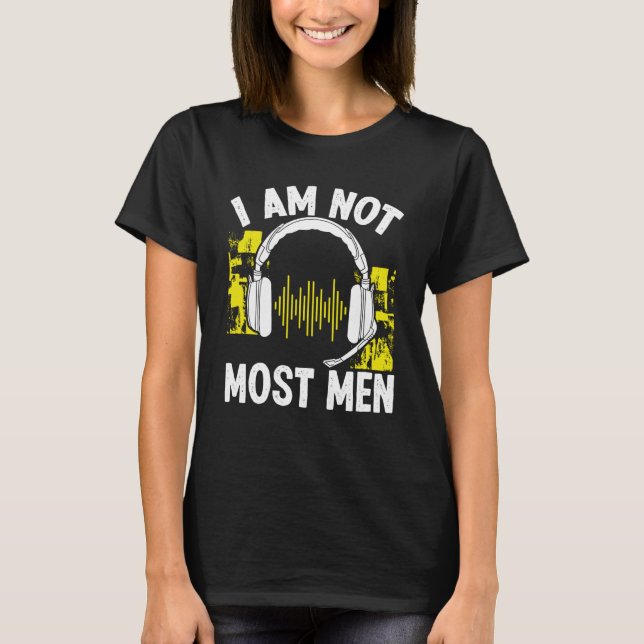 Camiseta 911 Dispatch Operator I am not most Men Thin Gold  (Anverso)