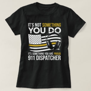 Camiseta 911 Dispatcher - Bandera de Estados Unidos Orgullo