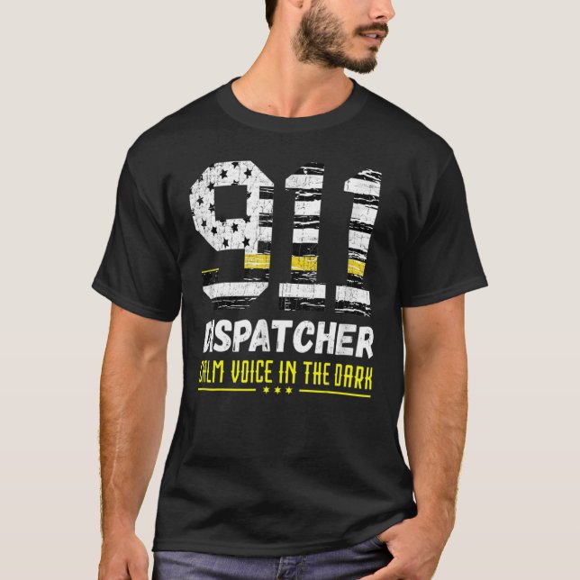 Camiseta 911 Dispatcher Despacho Emergencia De La Policía D (Anverso)