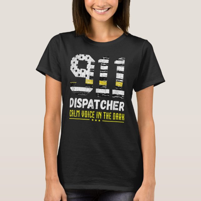 Camiseta 911 Dispatcher Despacho Emergencia De La Policía D (Anverso)
