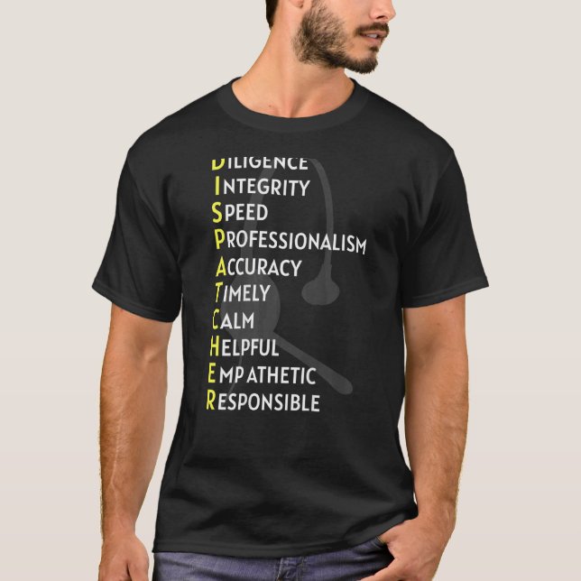 Camiseta 911 Dispatcher Humor First Responder Ems Dispatch (Anverso)