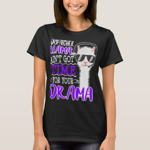 Camiseta 911 Dispatcher Llama Graciosa Llama De La Policía 