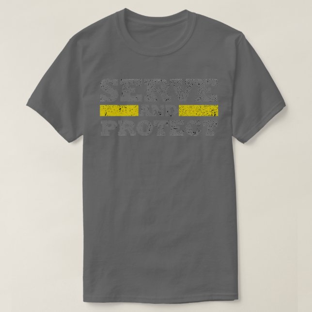 Camiseta 911 Dispatcher Protect And Serve (Diseño del anverso)