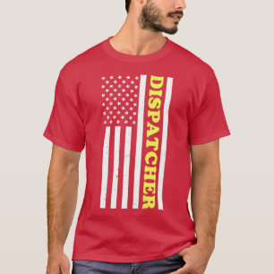 Camiseta 911 Dispatcher Shirt Patriotic US Flag Gi