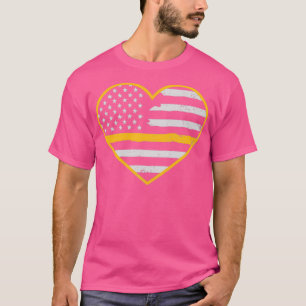 Camiseta 911 Dispatcher Shirt Patriotic US Heart Flag Gift