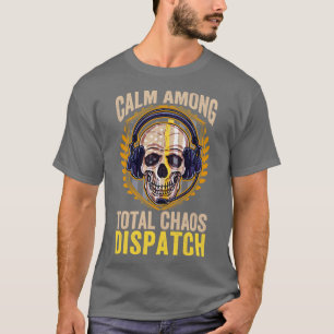 Camiseta 911 Dispatcher Thin Gold Line Emergency Dispatcher