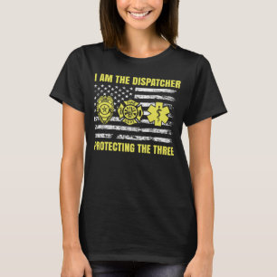 Camiseta 911 Dispatcher Thin Yellow Line Dispatch US Americ