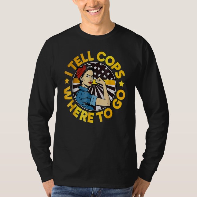 Camiseta 911 Dispatcher Week Dispatch Squad I Tell Cops (Anverso)