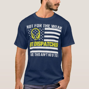 Camiseta 911 Operador Bandera de Estados Unidos Delgado de 