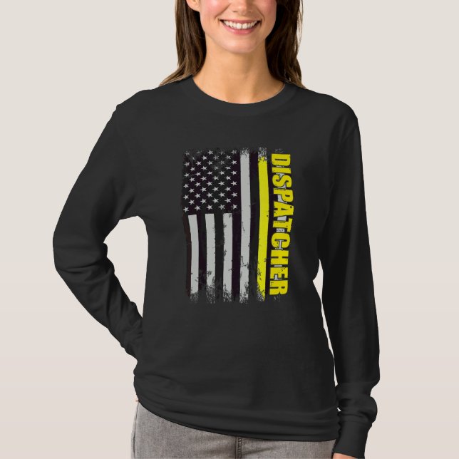 Camiseta 911 Operadores De Envío Primer Respondedor Dispatc (Anverso)