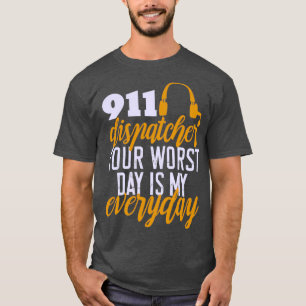 Camiseta 911 Patrocinador tu peor día es mi emergencia coti