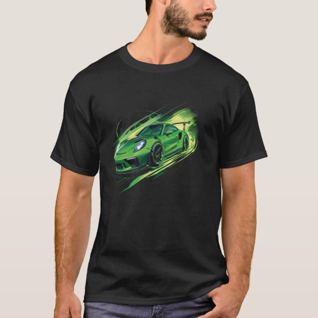Camiseta 911 Supercar Exotic Sports Car Concept Boys Graphi (Anverso)