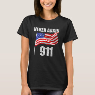 Camiseta 911 Vintage Nunca Más Patriótico 911 Para Hombres 