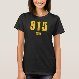 Camiseta 915 EPTX El Paso TX Rough Stencil Design_1