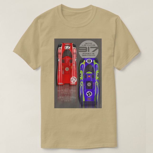 Camiseta 917 Primer y segundo LM 1970 (Diseño del anverso)