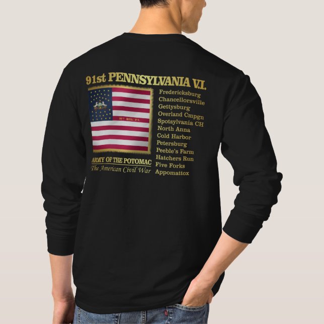 Camiseta 91.ª Infantería Voluntaria de Pensilvania (BH) (Reverso)