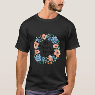 Camiseta 91 Años Amada Mamá Abuela 91 91º