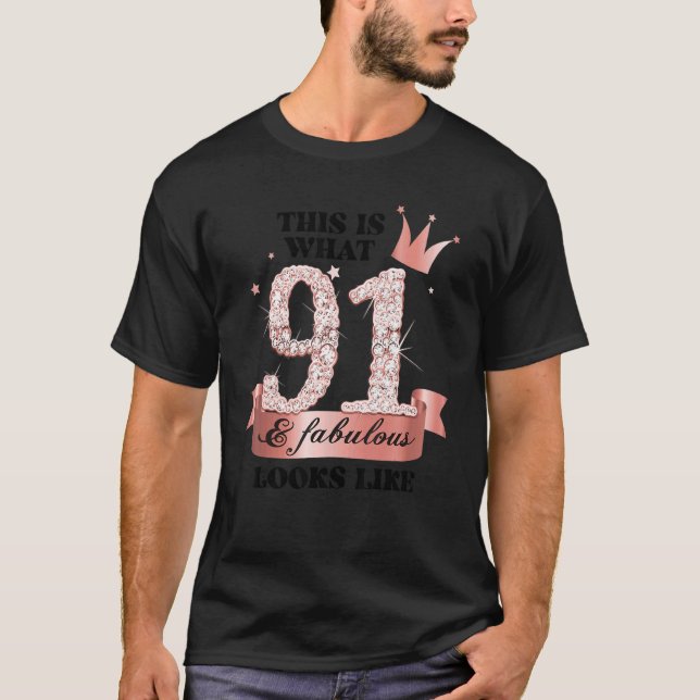 Camiseta 91 & Fabulous I Rose And White Party Group Candid  (Anverso)