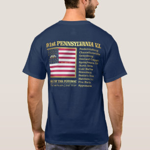 Camiseta 91.o Infantería voluntaria de Pennsylvania (BH)